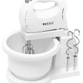 Миксер Kelli KL-5049 с чашей /350 Вт, чаша: 2,5л, 5 реж., венчик, насадки для теста/